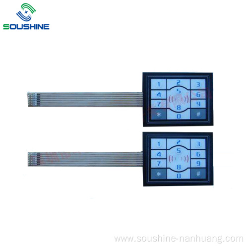 7pin terminal Door lock card induction membrane keypad